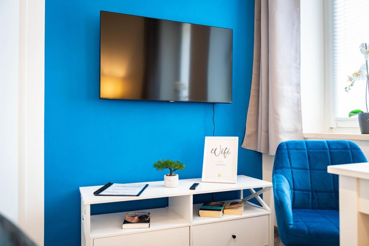 Apartmento Blue Magdeburg - Zentral - Wifi - Netflix Bagian luar foto